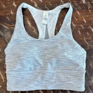 Lululemon Invigorate Sports Bra Gray White Heathered Size 4 Womens Yoga Gym
